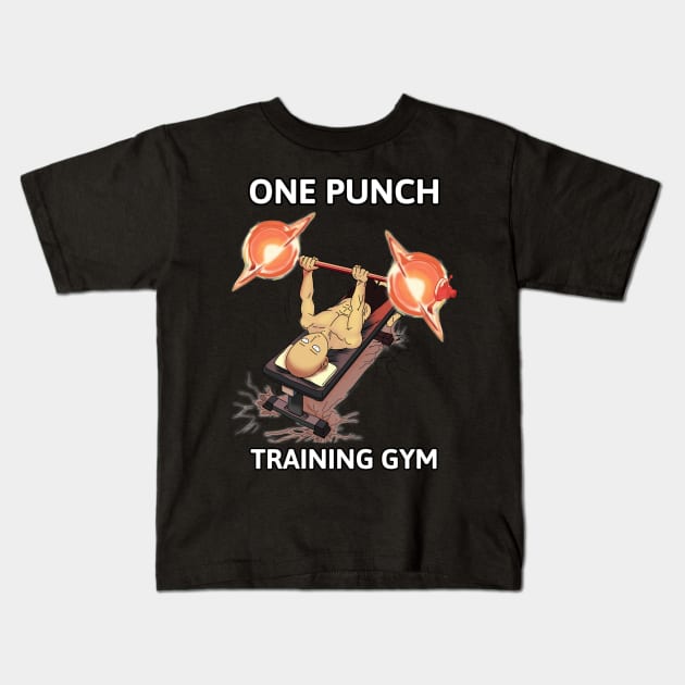 One Punch Lifting Black Holes! Kids T-Shirt by Anime Meme's